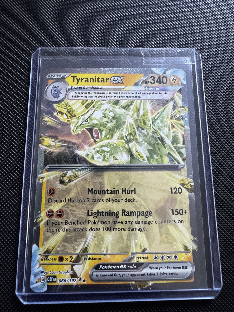 Tyranitar ex 066/197 Tera Ultra Rare Pokémon Card Holo