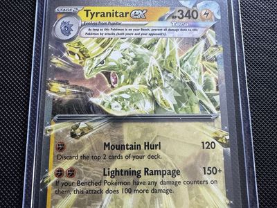 Tyranitar ex 066/197 Tera Ultra Rare Pokémon Card Holo