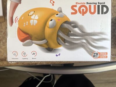 Electric Dancing Squid Toy - Interactive Induction, Lighting, & Music