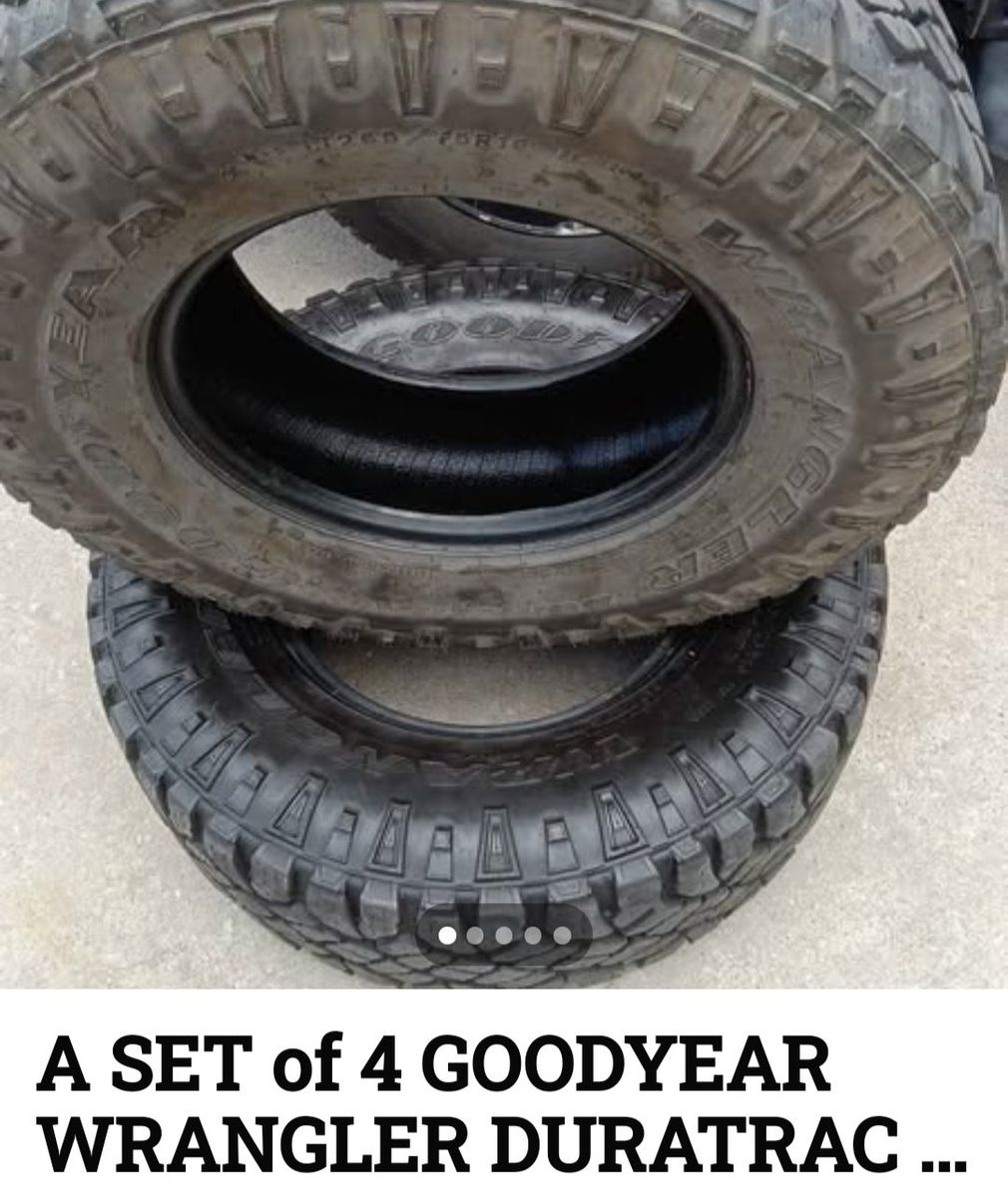 Goodyear Wrangler Duratrac
265/75/16
Set four (4)