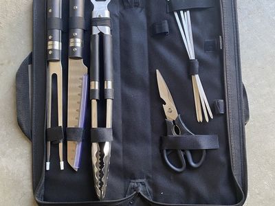 Cuisinart CGS-134 Grilling Tool Set - 13-Piece with Spatula, Tongs, Fork, Skewers & Shears