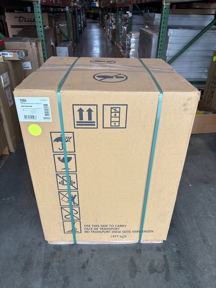 Beko DDT39434X Tall Tub Built-in Dishwasher in Print-Resist Stainless Steel, Brand New!