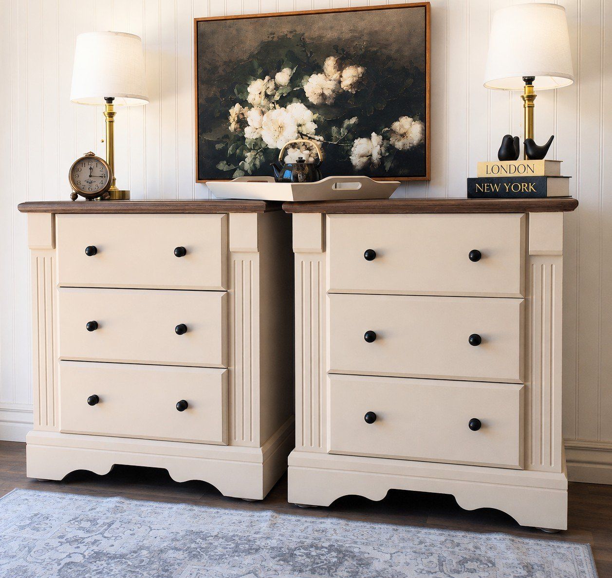 Large 3 Drawer Nightstands - The Brookside