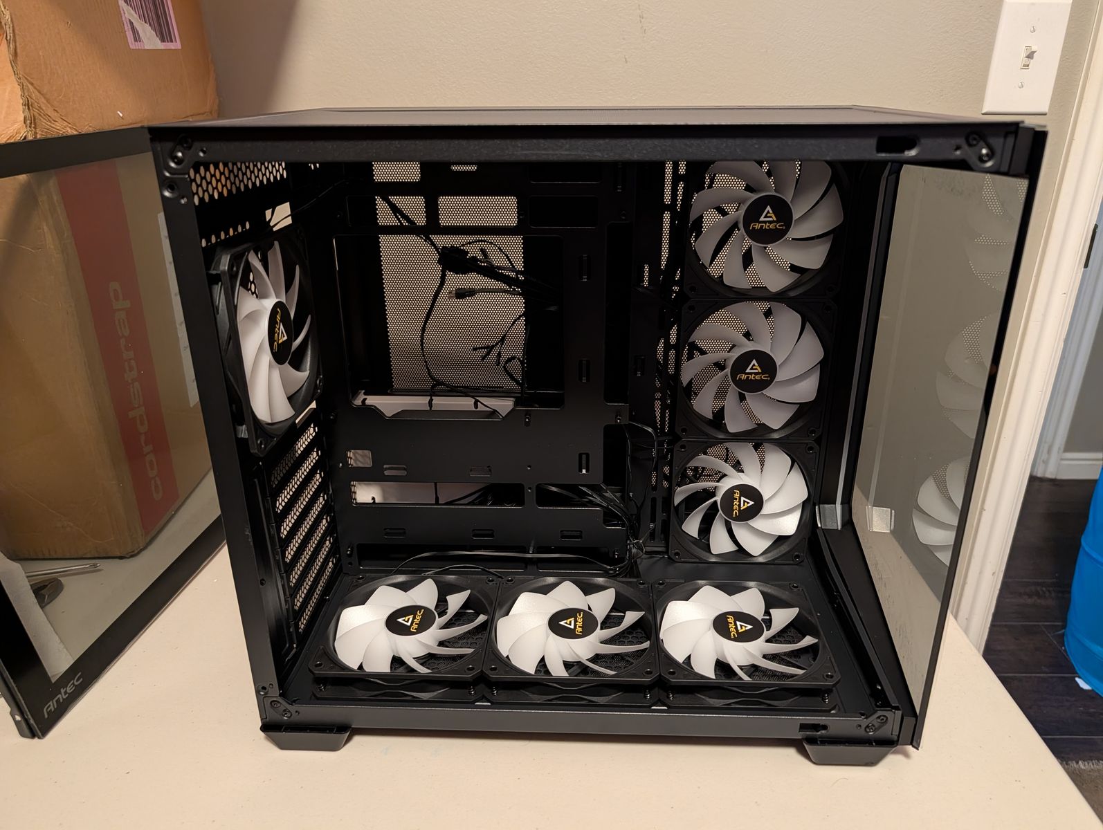 Antec C5 ARGB Black Mid-Tower ATX PC Computer Case – 7 ARGB PWM Fans Included – Tempered Glass Gaming Case – Open Box