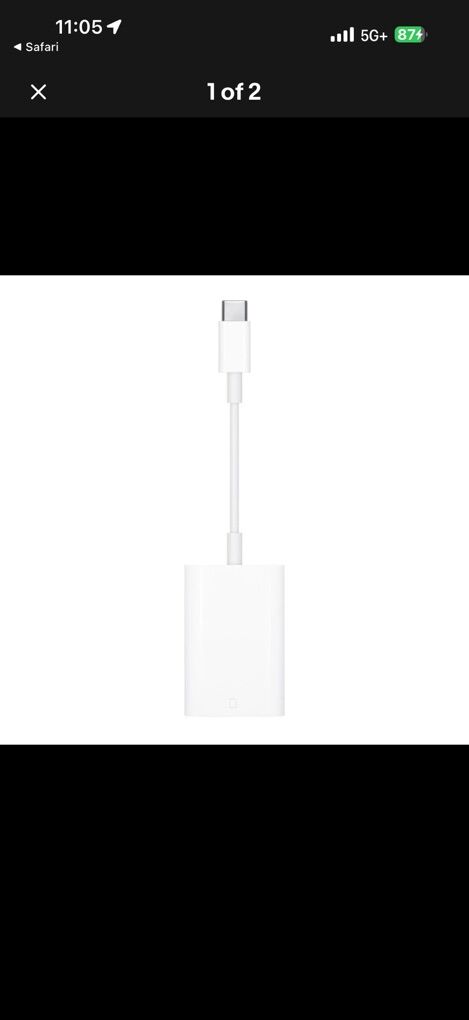 Genuine Apple A2082 USB-C to SD Card Reader