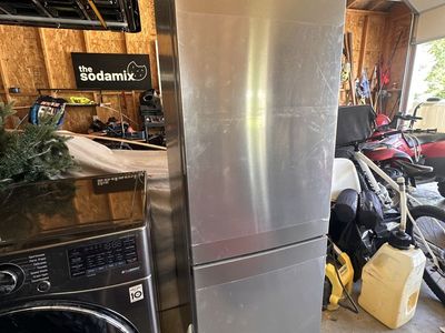 IKEA Stainless Bottom Freezer Refrigerator (Never Used)