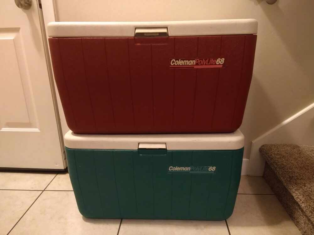 Coleman Polylite Vintage Coolers 68 qt