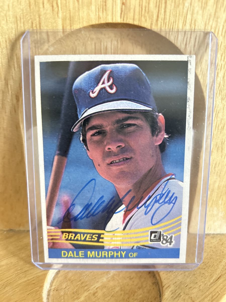 Dale Murphy 1984 Donruss Autograph MLB Baseball Card BYU Cougar Superstar