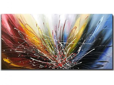 Tiancheng Art 24x48 inch Abstract Art Canvas Art Paintings Contemporary Artwork 100% Hand-Painted Oil Painting Wall Art