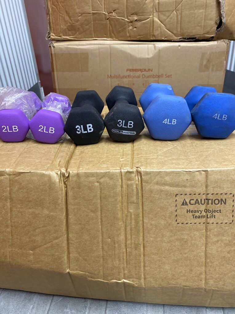 2lb 3lb 4lb PAIRS OF DUMBBELLS