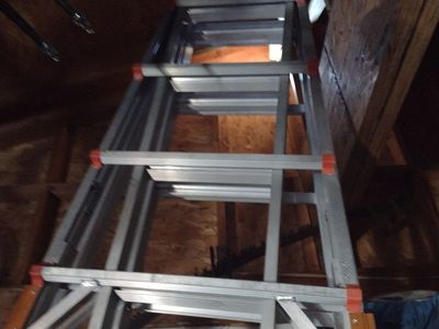 Multi-Position Aluminum Extension Ladder - Heavy-Duty & Versatile