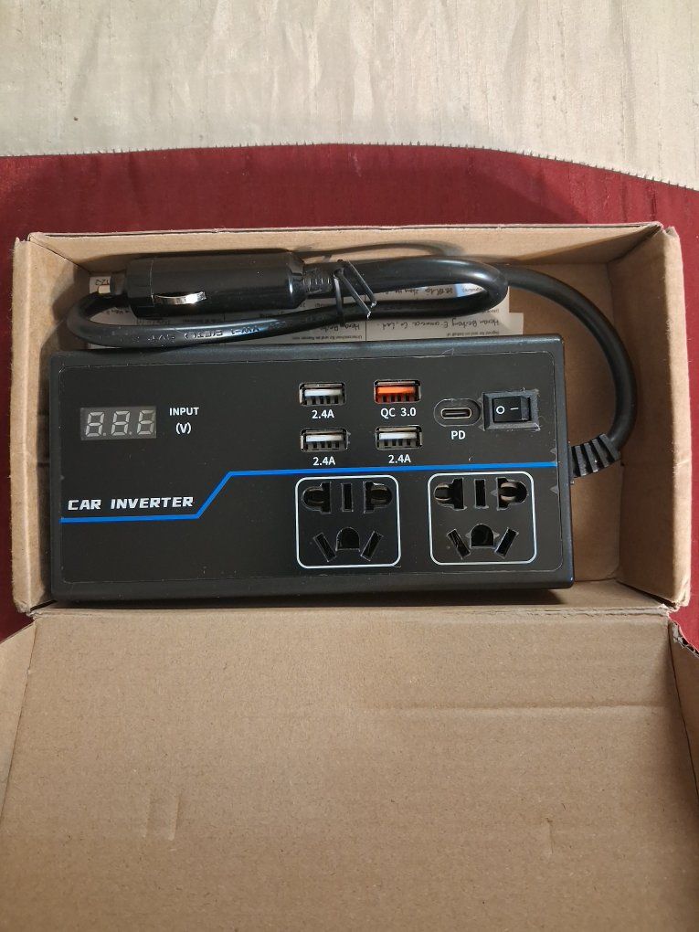 G9 Car Inverter 200W 12V/24V with USB Ports and AC Outlets