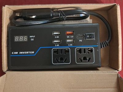 G9 Car Inverter 200W 12V/24V with USB Ports and AC Outlets