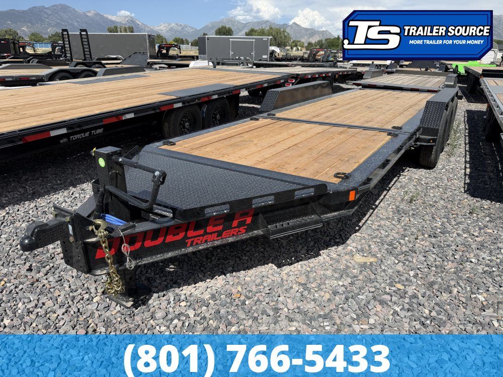 7x24 Double A Pro Series CT Tilt Trailer - 23K GVWR - 14 Ply Tires, I-Beam Frame, Torsion Axles