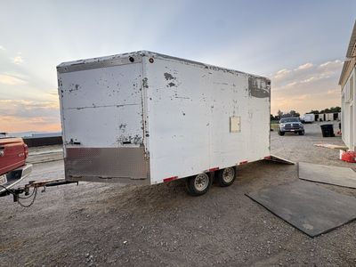 All metal enclosed snowmobile atv trailer
