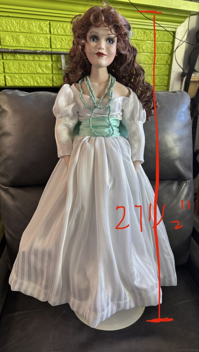 Vintage Handmade Porcelain Doll