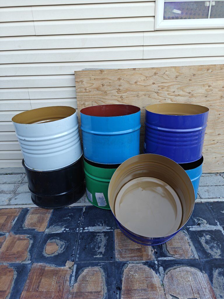 Fire Pits, Metal Barrels, Pots, Planter, Cooler.