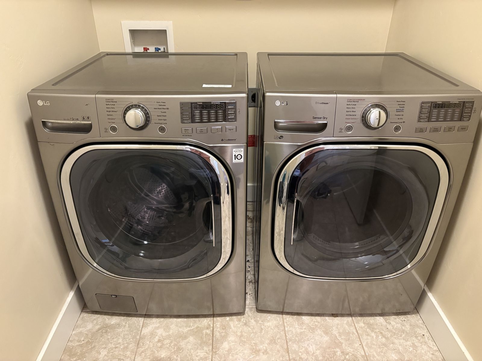 LG he Front-Load Washer and TrueSteam Dryer Set