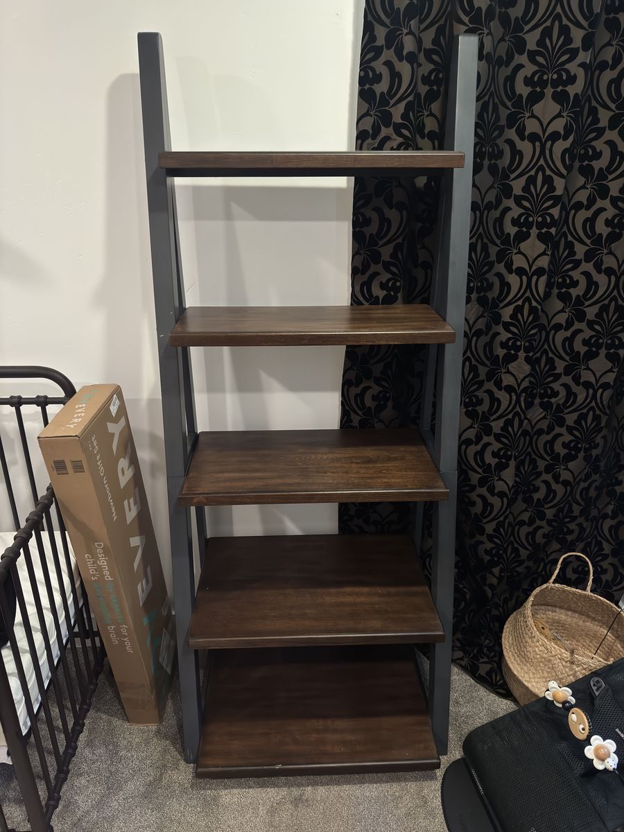 Modern 5-Tier Ladder Shelf Bookcase