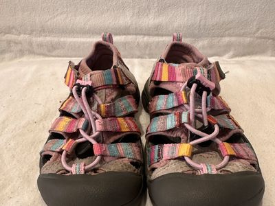 Keen toddler, size 12 pink striped washable, hiking sandals