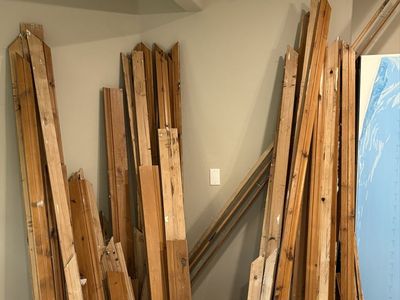 Roughly 800-1000+ lf of real wood baseboards and trim
