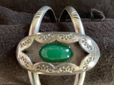 SILVER AND SEMI PRECIOUS STONE BRACELET