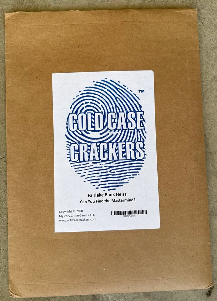 Cold Case Crackers Game - Fairlake Heist Case