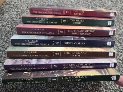 C.S. Lewis The Chronicles of Narnia Complete 7-Book Series Fantasy Paperback Set