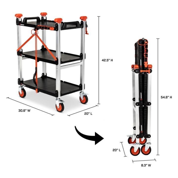 Crescent Folding Work Cart Milwaukee Packout