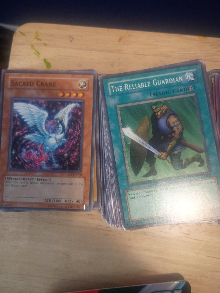 Yu-Gi-Oh! Mixed Card Lot: Sacred Crane, Reliable Guardian, Gotton's Emergency Call, Card of Safe Return