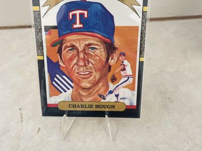 Donruss Diamond Kings Charlie Hough Baseball Card - Texas Rangers Pitcher Collectible