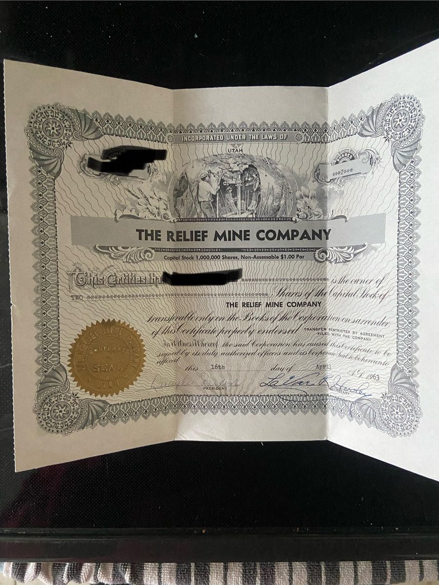 Relief Mine Company/Koyle Mining Company/Dream Mine Shares