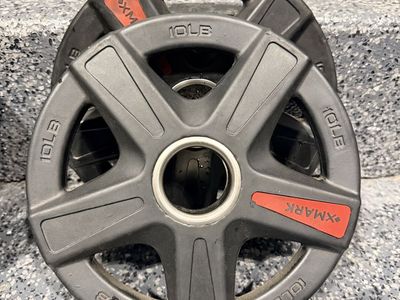 XMark 10lb rubber coated weight plates