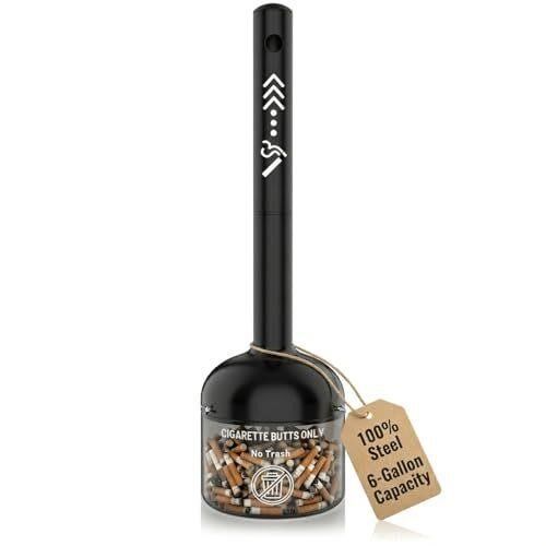 6-Gallon Outdoor Cigarette Disposal Receptacle