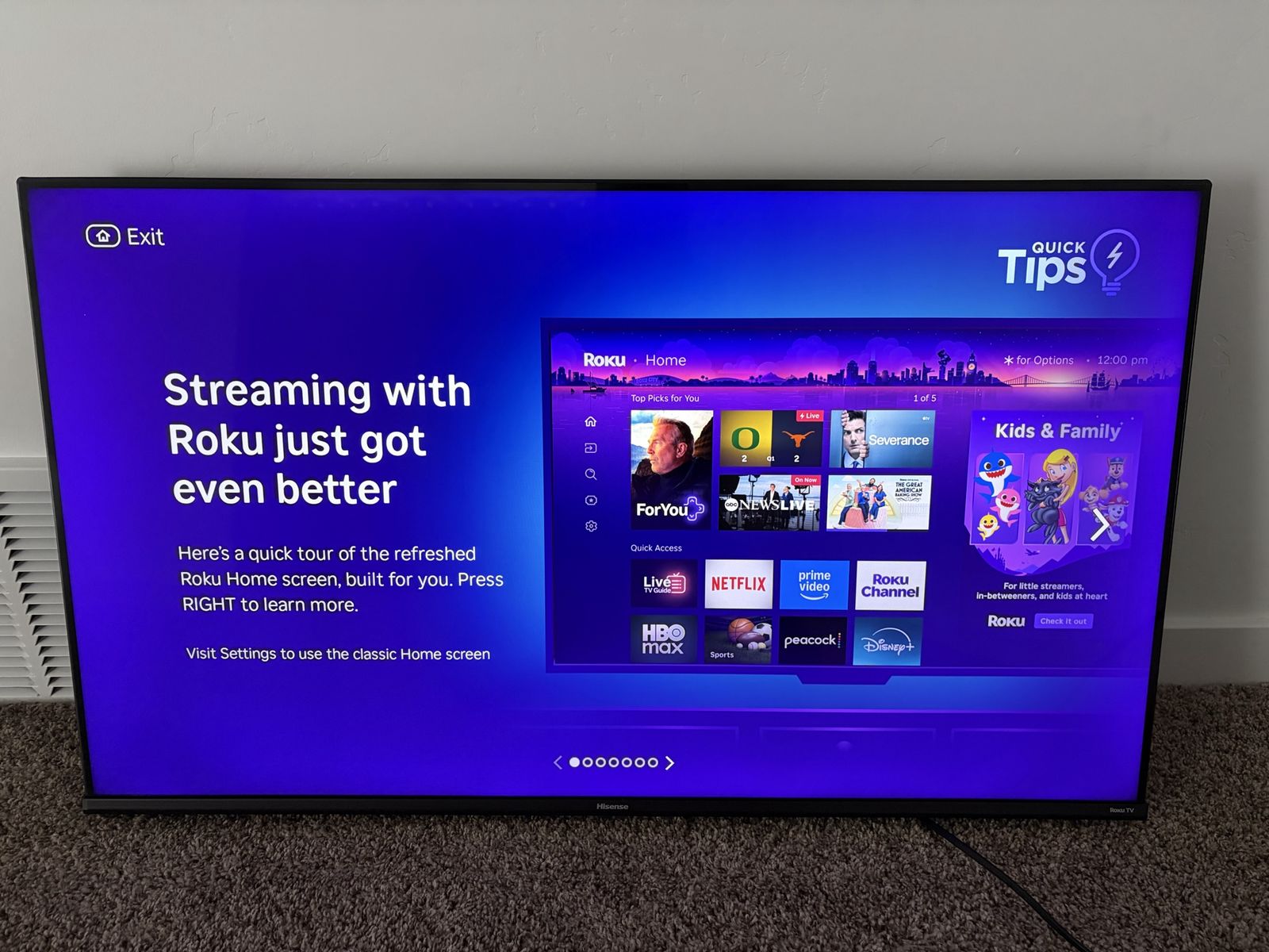 43” Hisense Roku Smart TV - LED Flat Screen