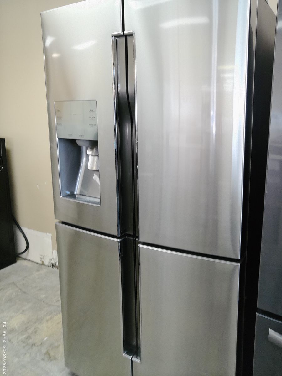 Stainless Steel 23 cf Counter Depth 4 Door~Water and Ice~90 Day Guarantee