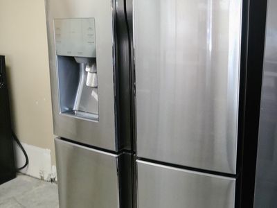 Stainless Steel 23 cf Counter Depth 4 Door~Water and Ice~90 Day Guarantee
