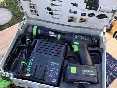 Festool TDK 12 cordless drill driver set (include two chucks)