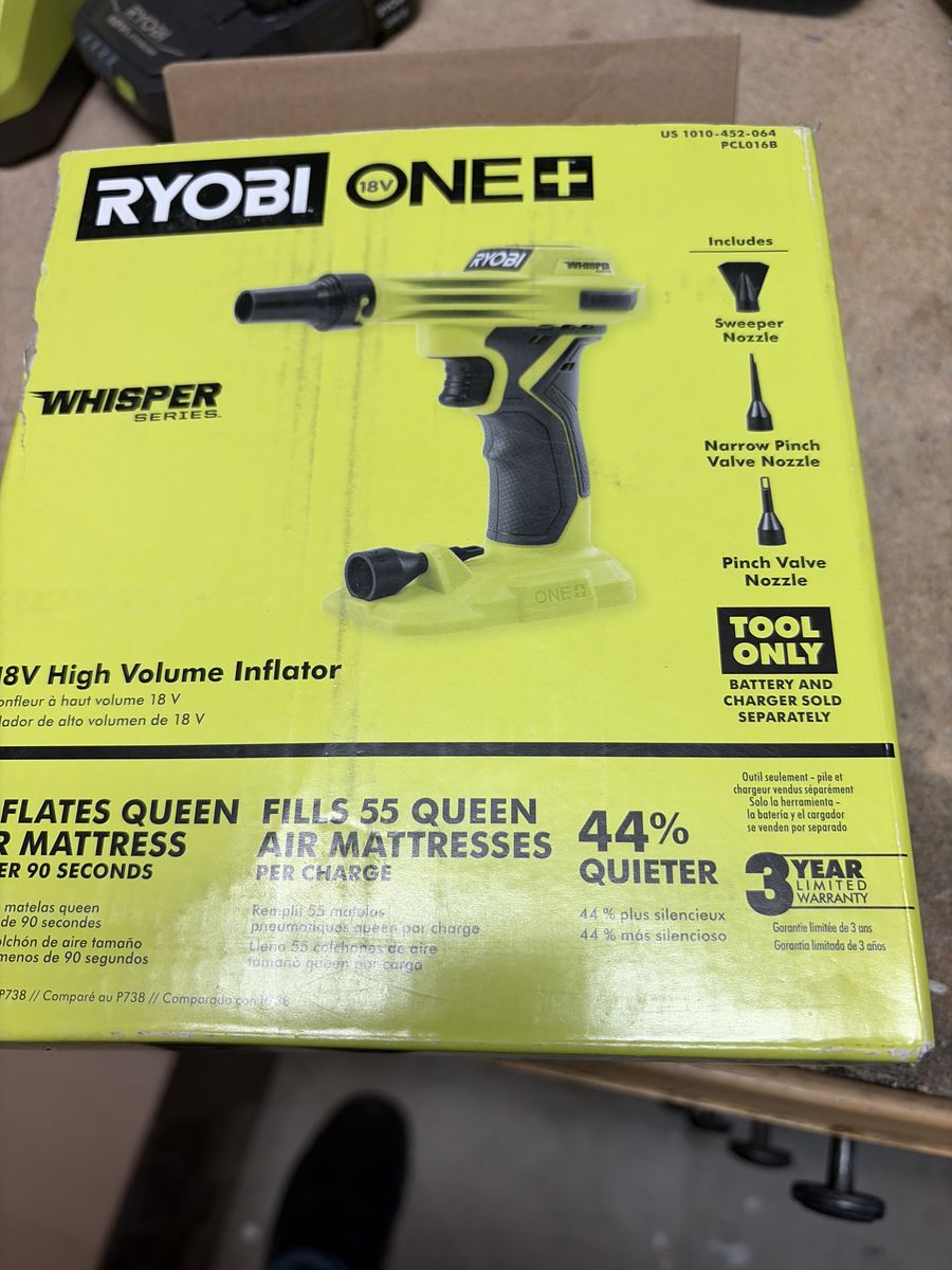 New Ryobi High Volume Inflator