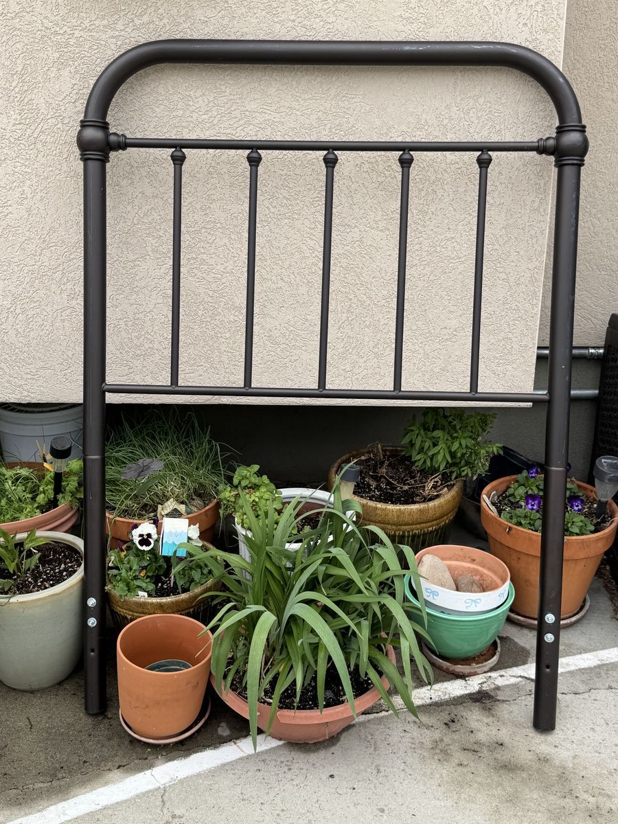 Metal headboards — twin