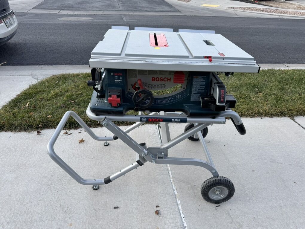 Bosch 4100 Table Saw With Cart And Table Extension