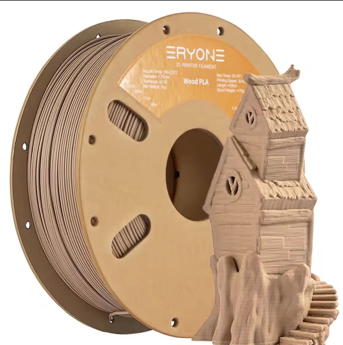 Premium Eryone Wood PLA Filament