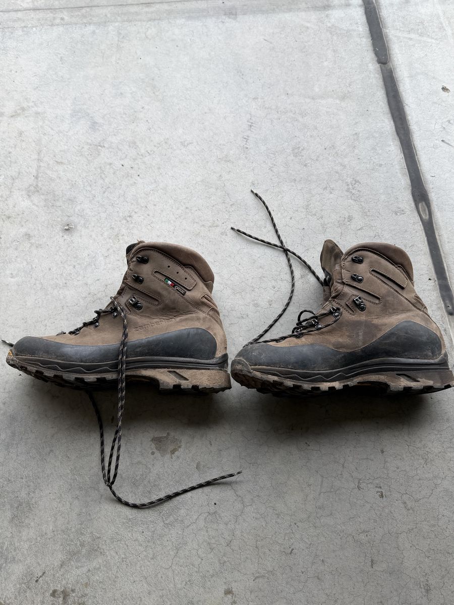 Zamberlan Leather Hiking Boots Brown Gore-Tex Waterproof Size 12