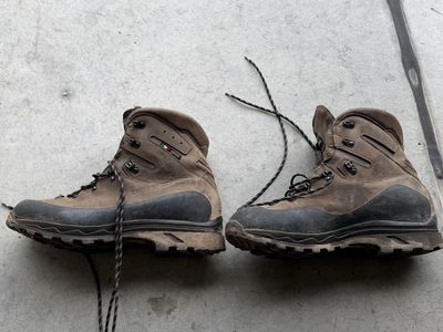 Zamberlan Leather Hiking Boots Brown Gore-Tex Waterproof Size 12