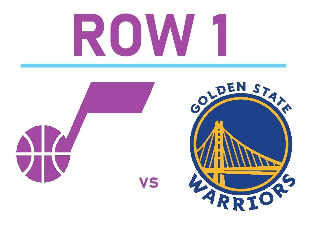 Golden State Warriors vs Utah Jazz Tickets - FIRST ROW UPPER BOWL
