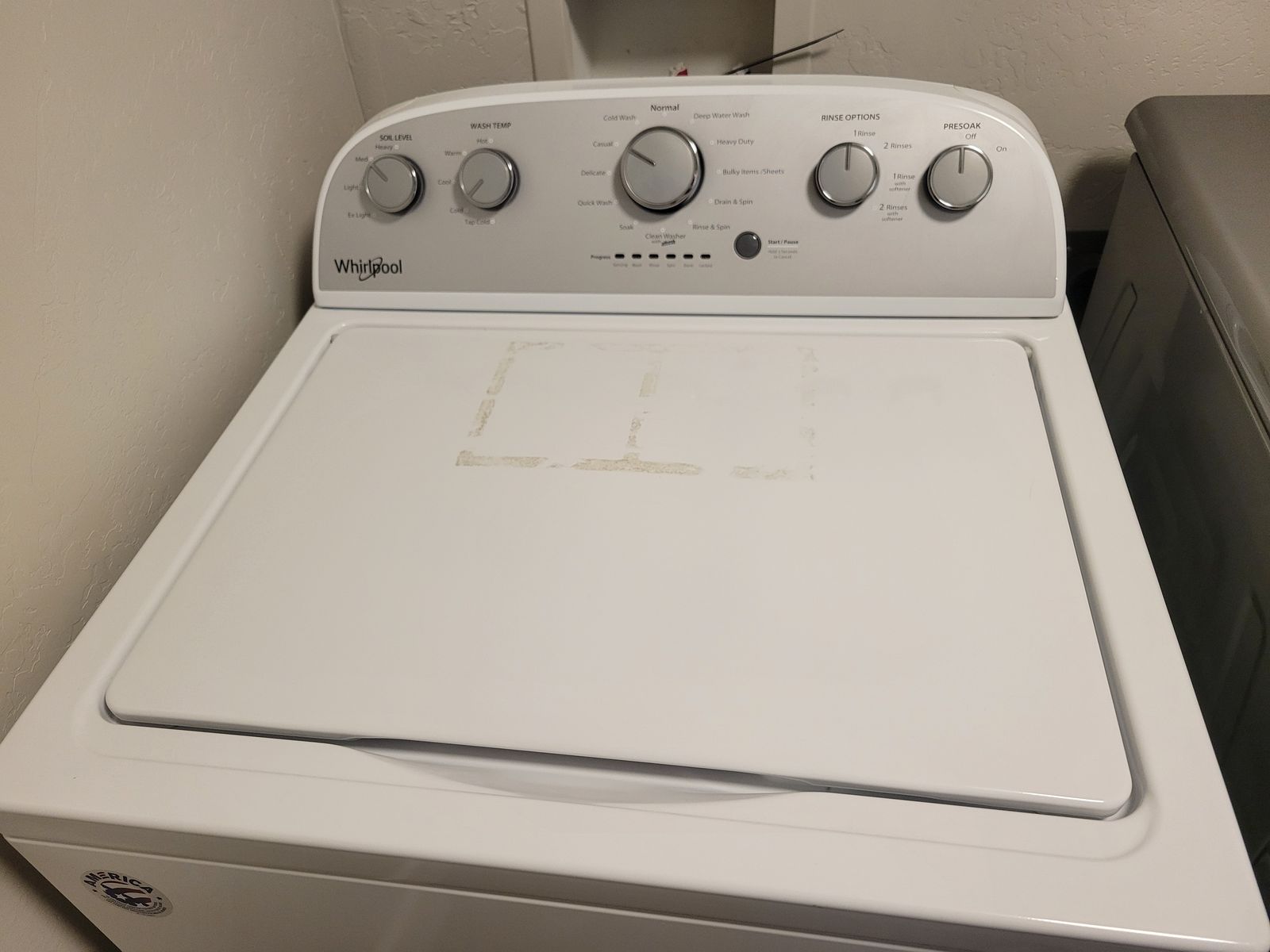 whirl pool washing machine