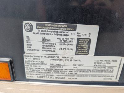 2019 Pace 7 by 16 cargo trailer