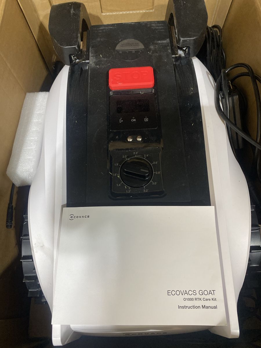 ECOVACS GOAT 01000 RTK Care Kit Robotic Lawn Mower & Instruction Manual