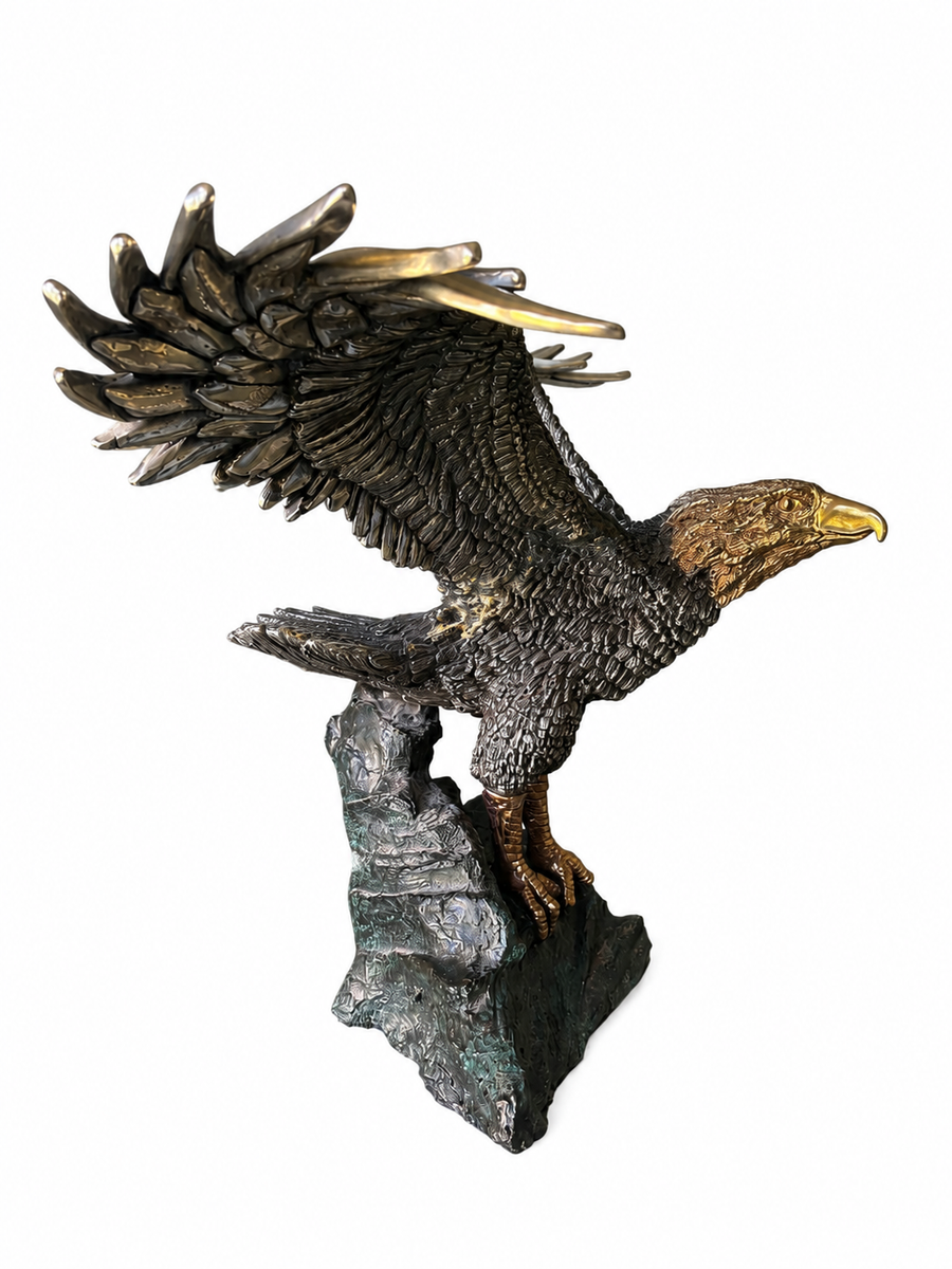 Laran R. Ghiglieri “Centennial” Limited Edition Bronze Eagle Sculpture