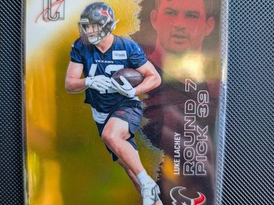 2026 Topps Signature Class Luke Lachey RC Gold Parallel #26/35 Houston Texans Football Card